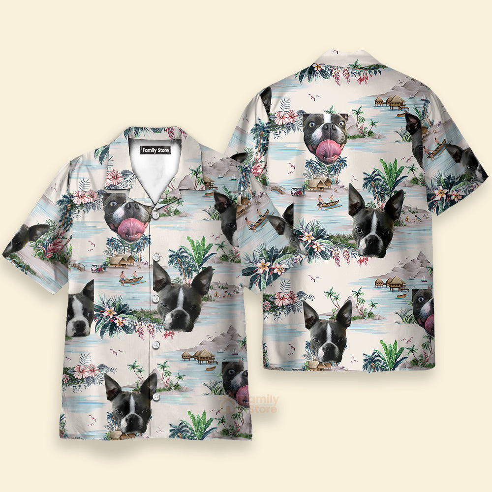Funny Custom Face Custom Dog  Hawaiian Shirt