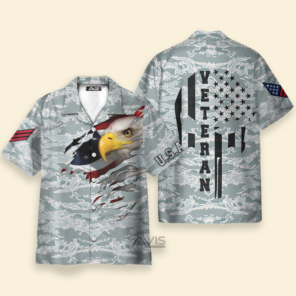 Veteran Proud US Airforce Camouflage - Hawaiian Shirt