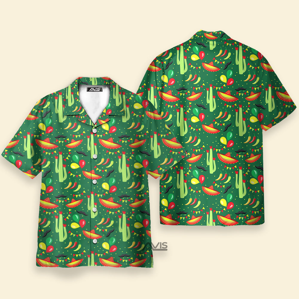 Cinco De Mayo Festive Mexican Party Pattern - Hawaiian Shirt
