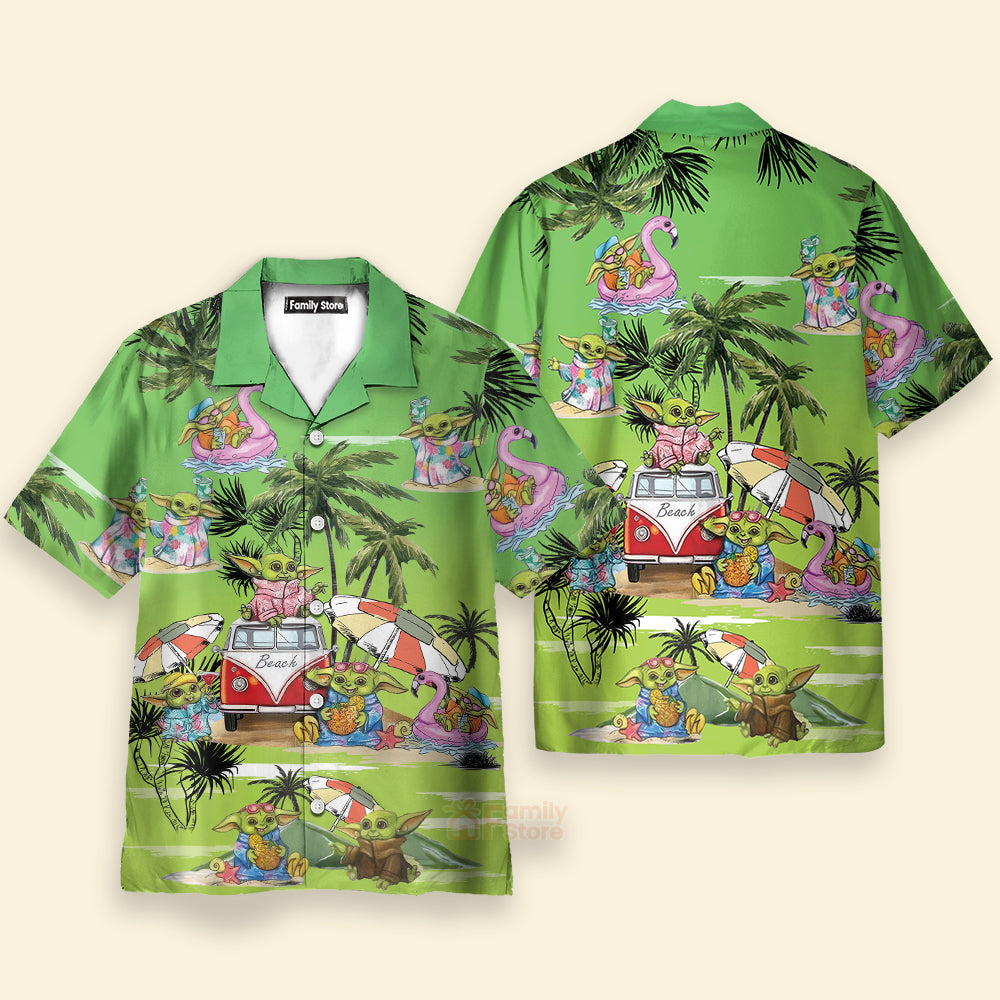 Stwa Disney Baby Yoda Cool Hawaiian Shirt