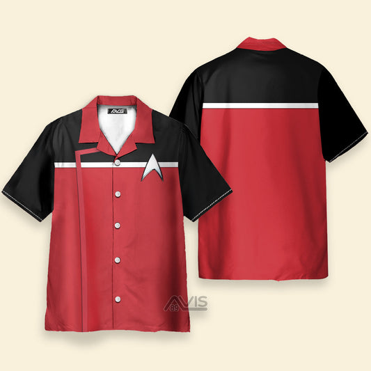 SaTr Dress Uniform Command Division Cool Cosplay Costume - Hawaiian Shirt