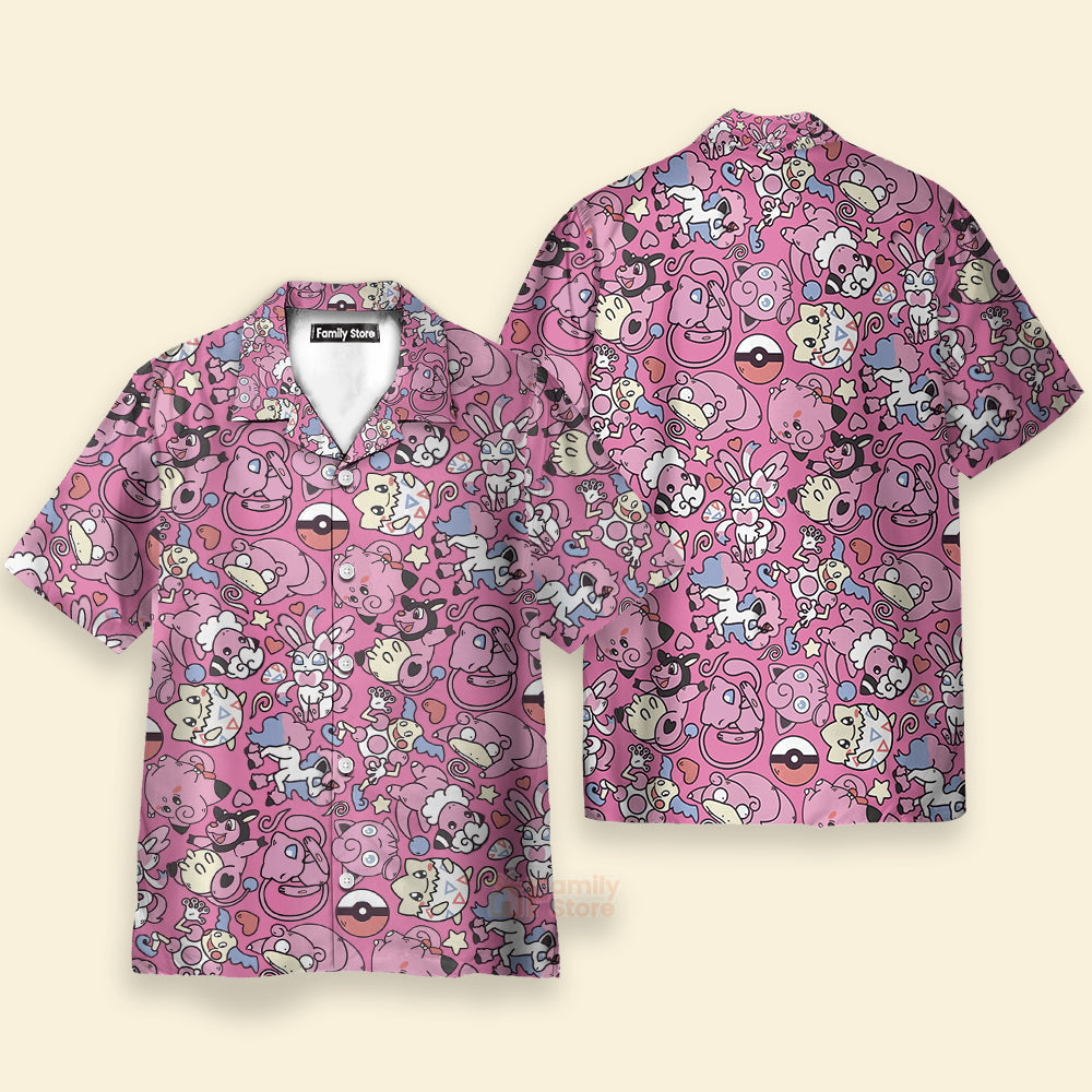 Fairy PoMo Pattern Kawaii Hawaiian Shirt
