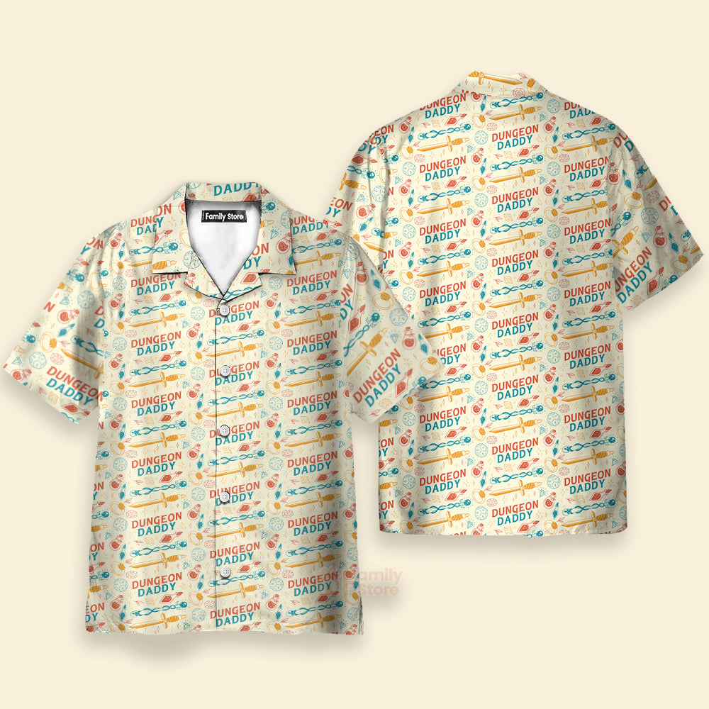 DnD Dungeon Daddy Pattern - Hawaiian Shirt