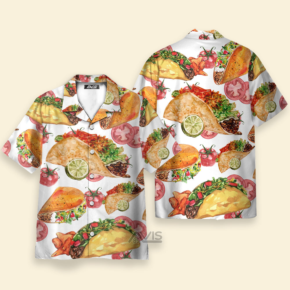 Food Life Is Better With Tacos - Gift For Food Lovers - Hawaiian Shirt