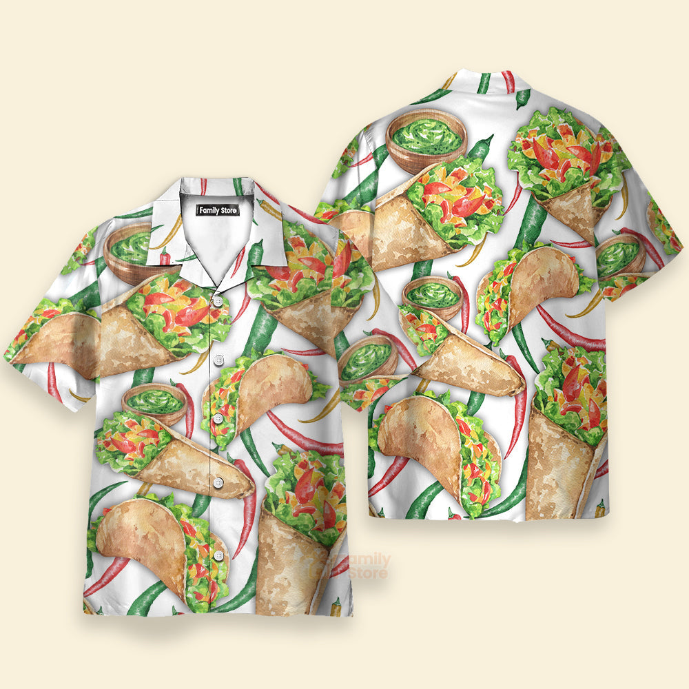 Food Burritos Make Me Happy Delicious Meal - Hawaiian Shirt