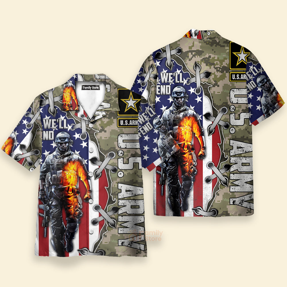 Veterans Chest Pocket Short Sleeve Casual Shirt Hawaiian Shirt