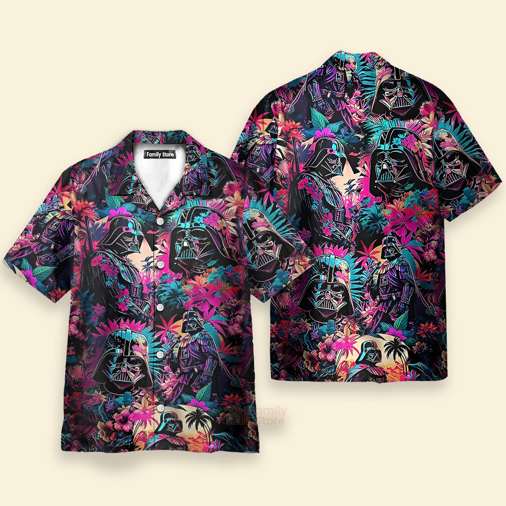 Starwars Darth Vader Synthwave Cool - Hawaiian Shirt