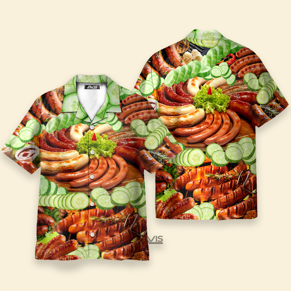 Food Life Is Better With Hot Dog Salad - Gift For Food Lovers - Hawaiian Shirt
