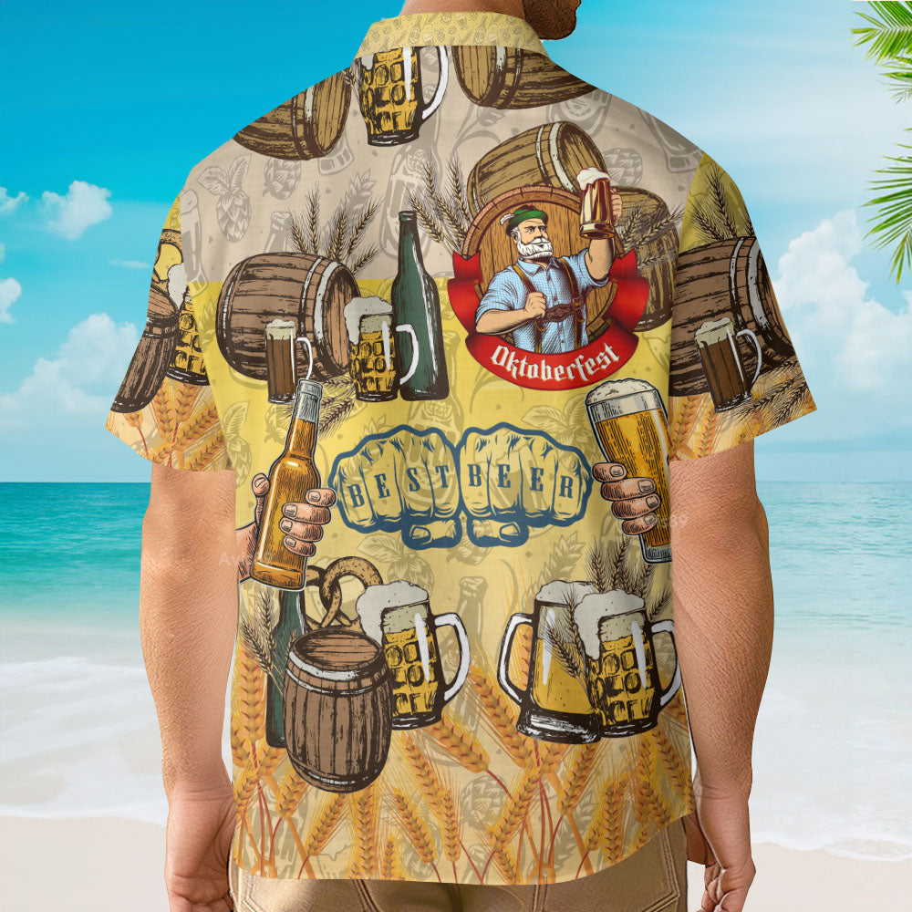 Oktoberfest Time To Drink Beer Hawaiian Shirt For Men & Women