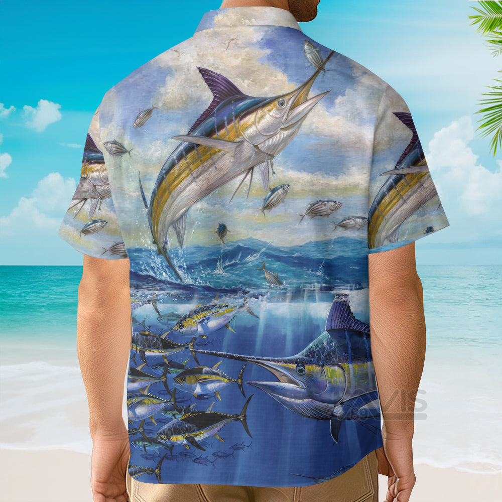 Fishing Ocean Blue Sky Freedom - Hawaiian Shirt