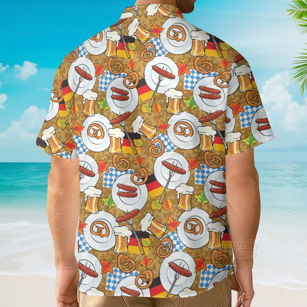 Sausage Beer Germany Flag - Hawaiian Shirt
