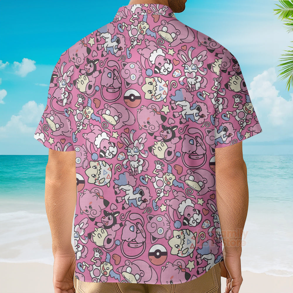 Fairy PoMo Pattern Kawaii Hawaiian Shirt