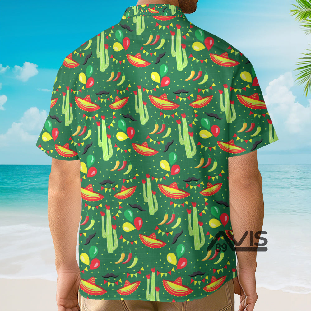 Cinco De Mayo Festive Mexican Party Pattern - Hawaiian Shirt