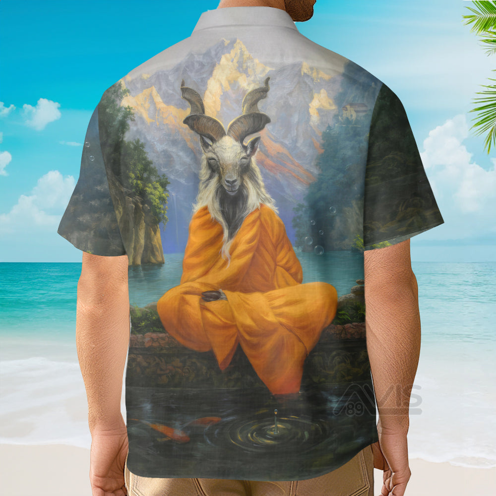 Zen Goat Pattern - Hawaiian Shirt