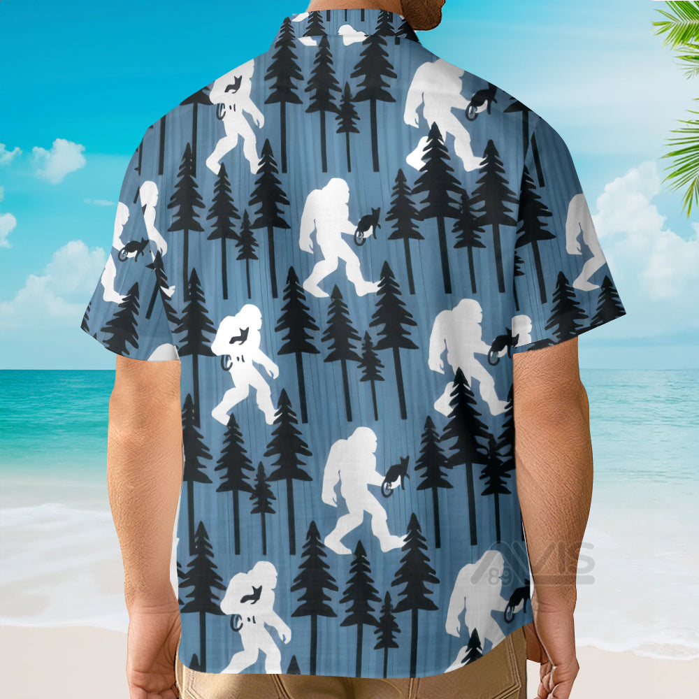 Bigfoot And Katty  - Hawaiian Shirt