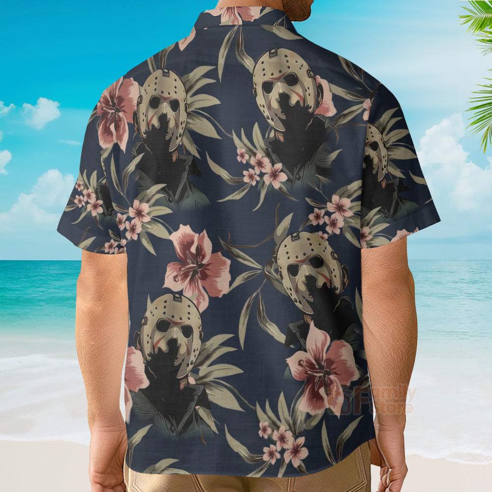 Halloween Jason Voorhees Tropical Style - Hawaiian Shirt