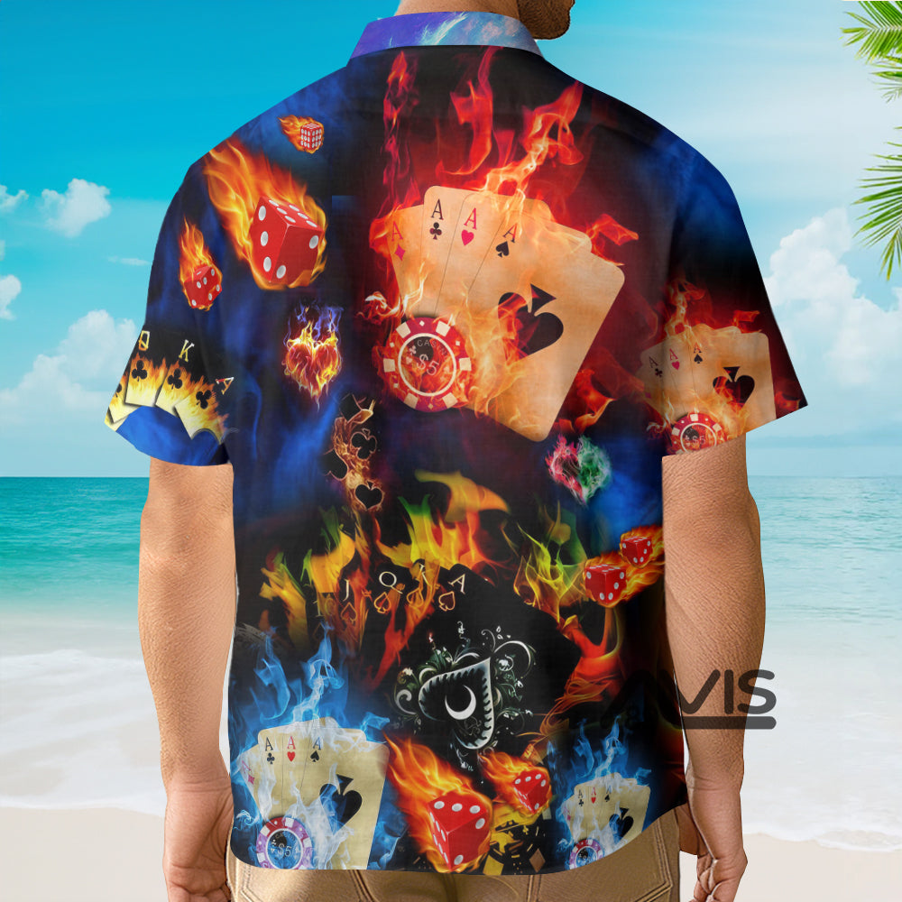 Poker Gambling Life Like Poker Has An Element Of Risk - Hawaiian Shirt