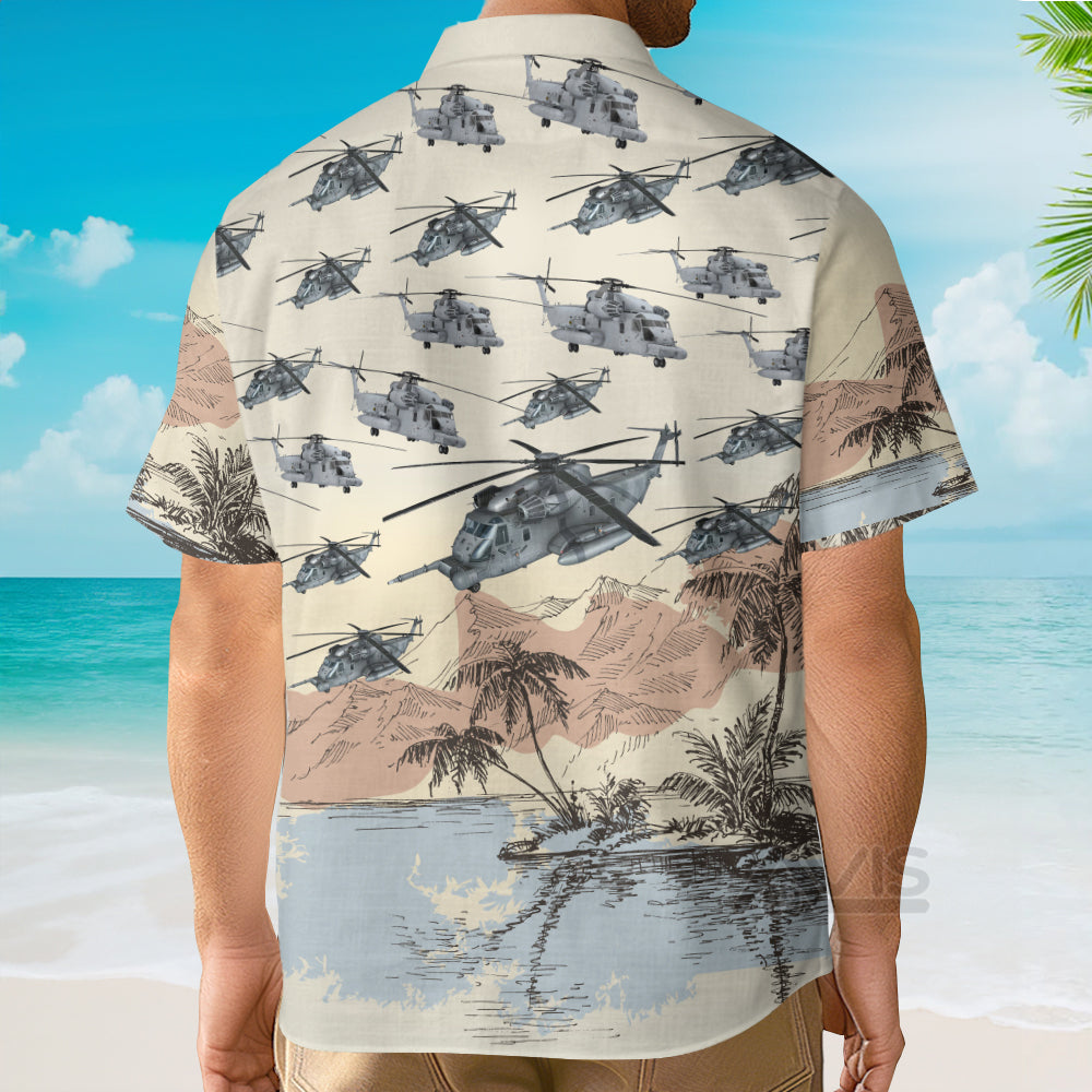 US Air Force Sikorsky MH53 Pave Low - Hawaiian shirt