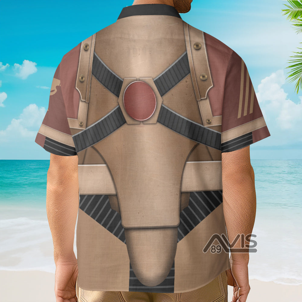 Pre-Heresy Minotaurs Marine Mark IV Armor - Costume Cosplay Hawaiian Shirt CSWRH185