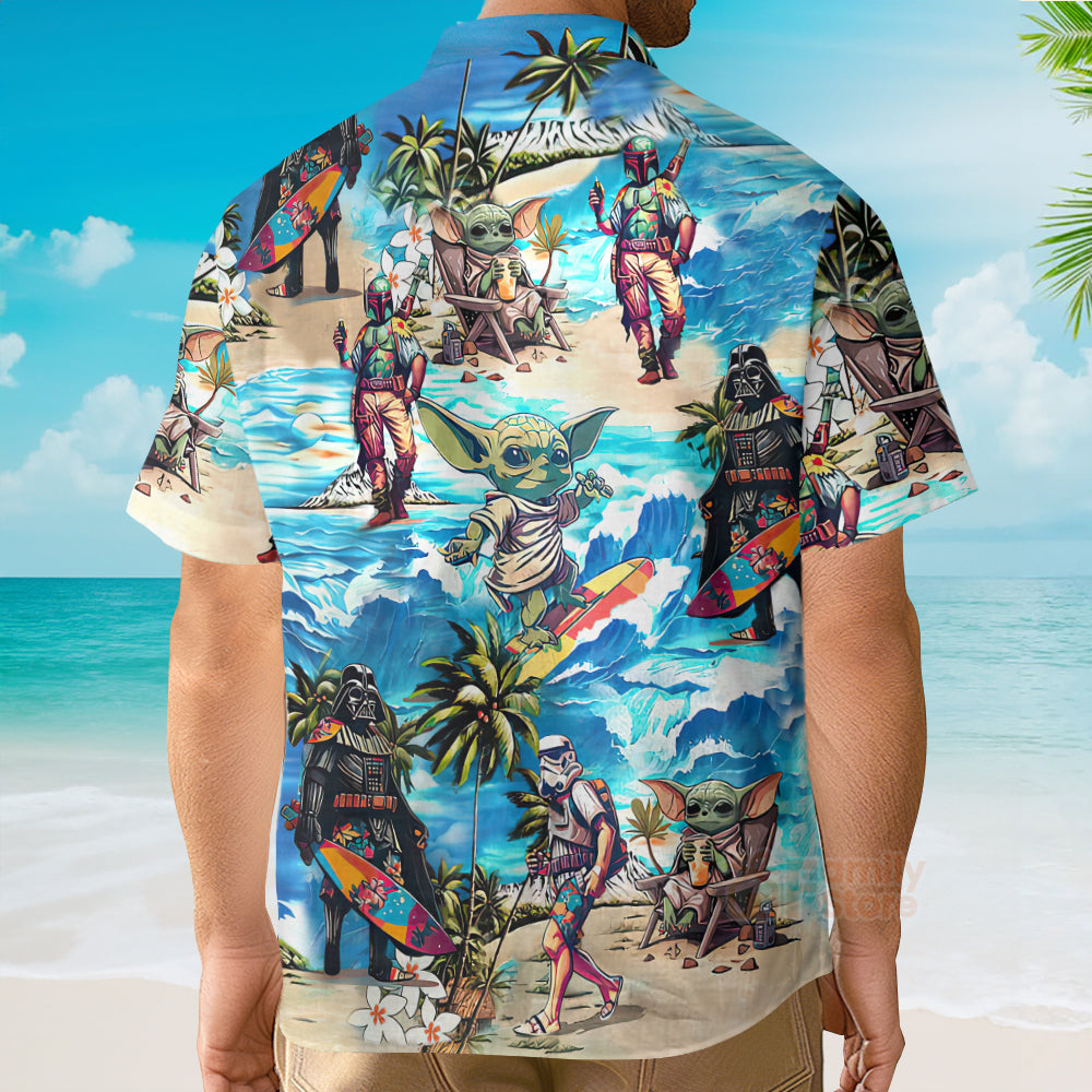 Special Starwars Surfing - Hawaiian Shirt For Men, Women, Kids