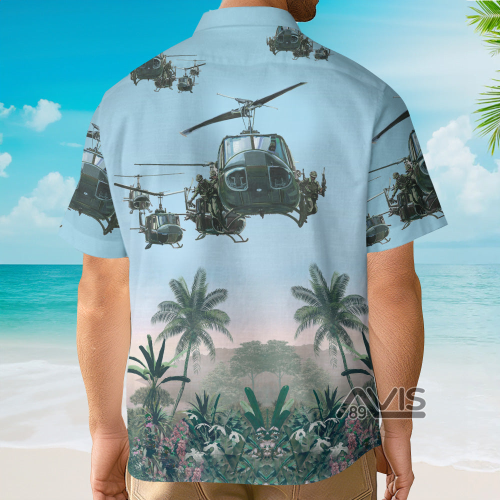 US Army Bell UH-1 Huey - Hawaiian Shirt