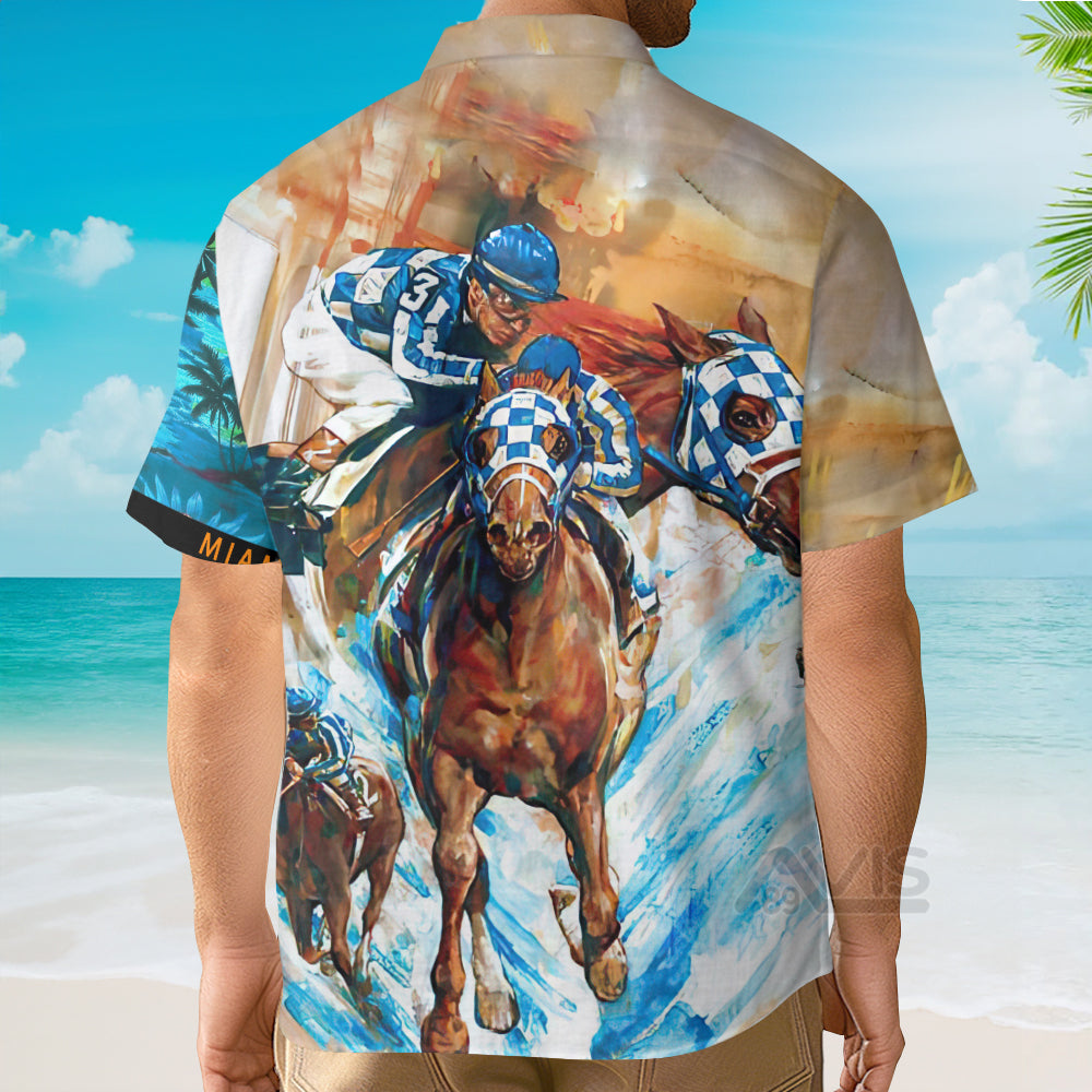 Secretariat Horse Racing Art Hawaii Shirt
