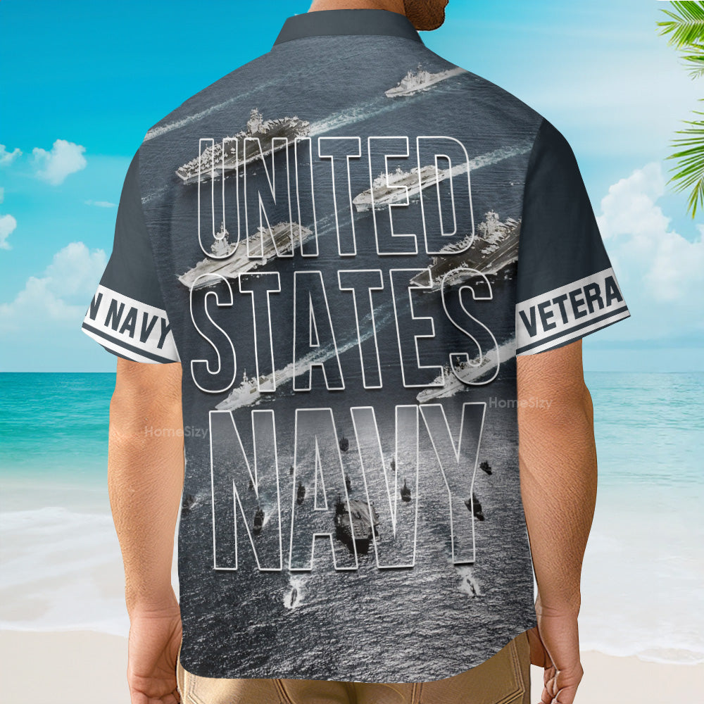 Navy United States Navy Veteran Hawaiian Shirt