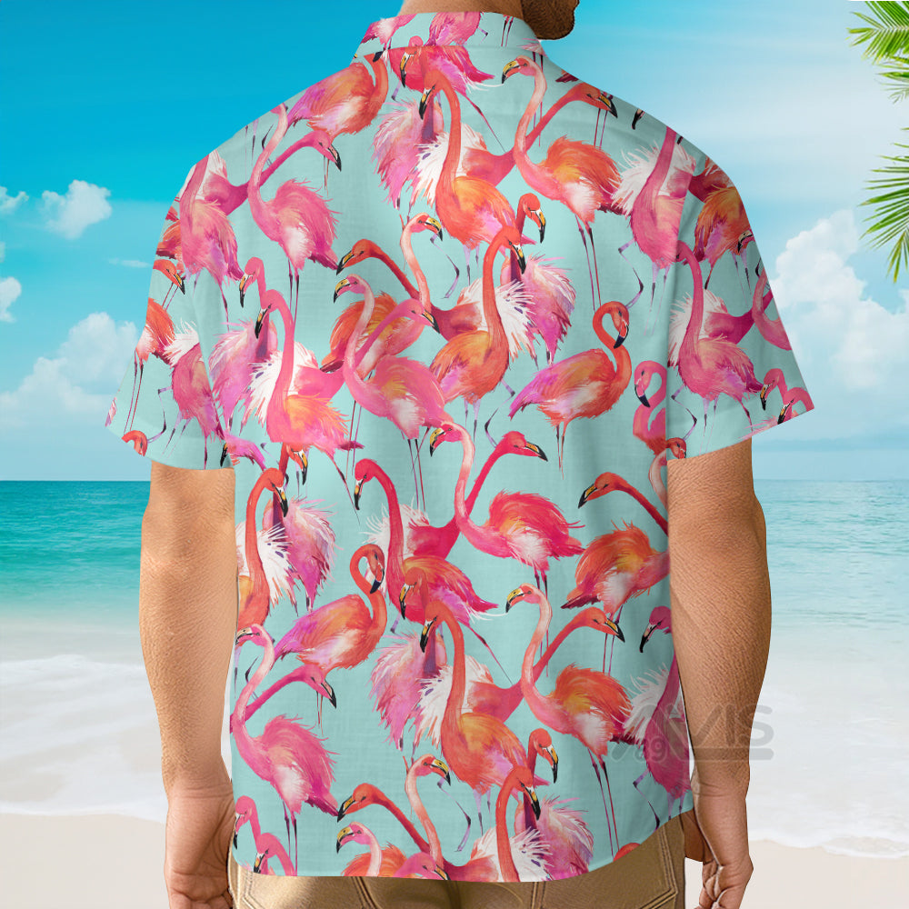 Unique Flamingo Pattern D13 - Hawaiian Shirt