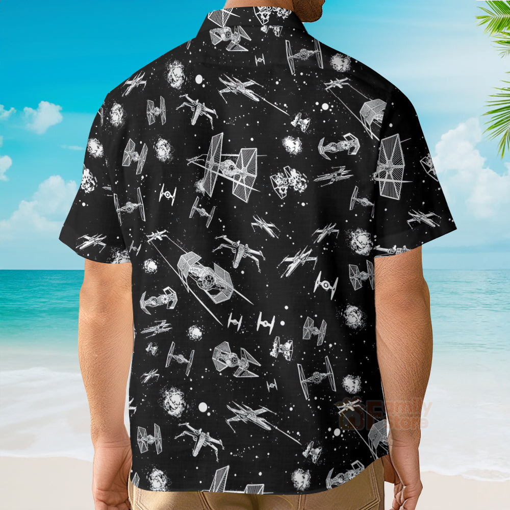 Stwa Spacecraft Pattern - Hawaiian Shirt
