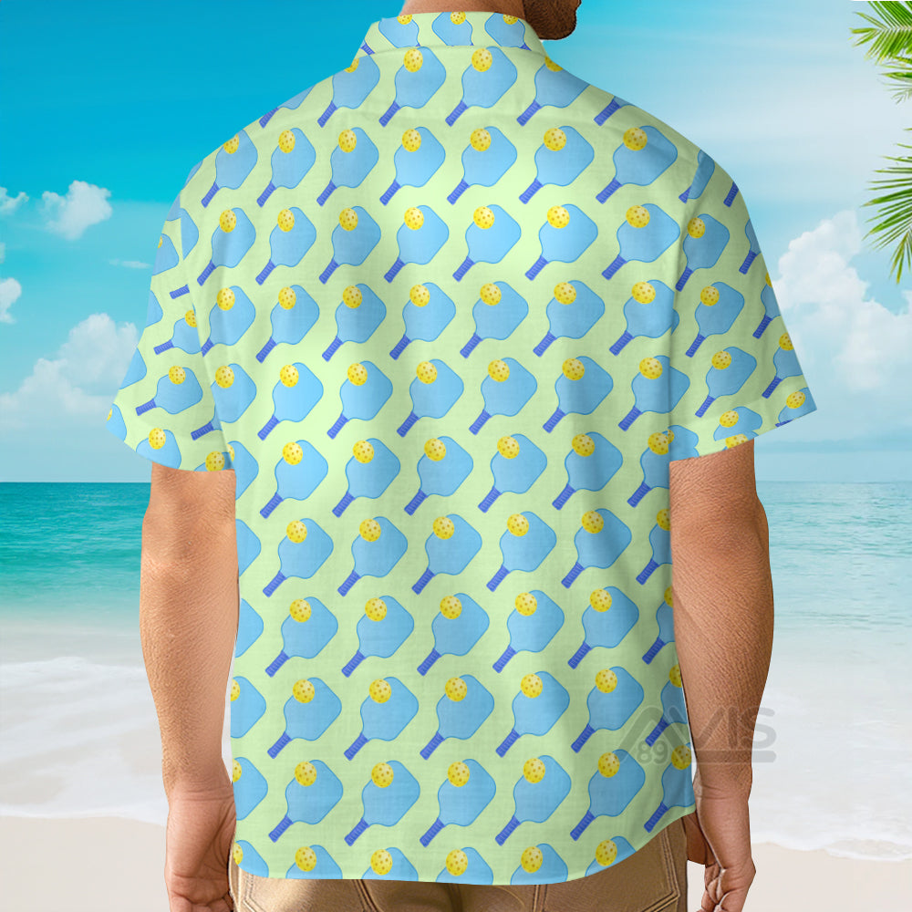 Pickleball Blue Nature - Hawaiian Shirt