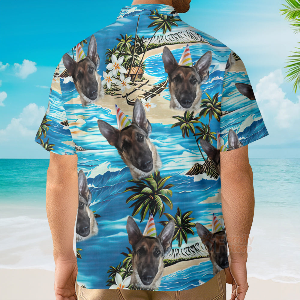Upload Photo Dog Men's Hawaiian Shirt PN302128Lb