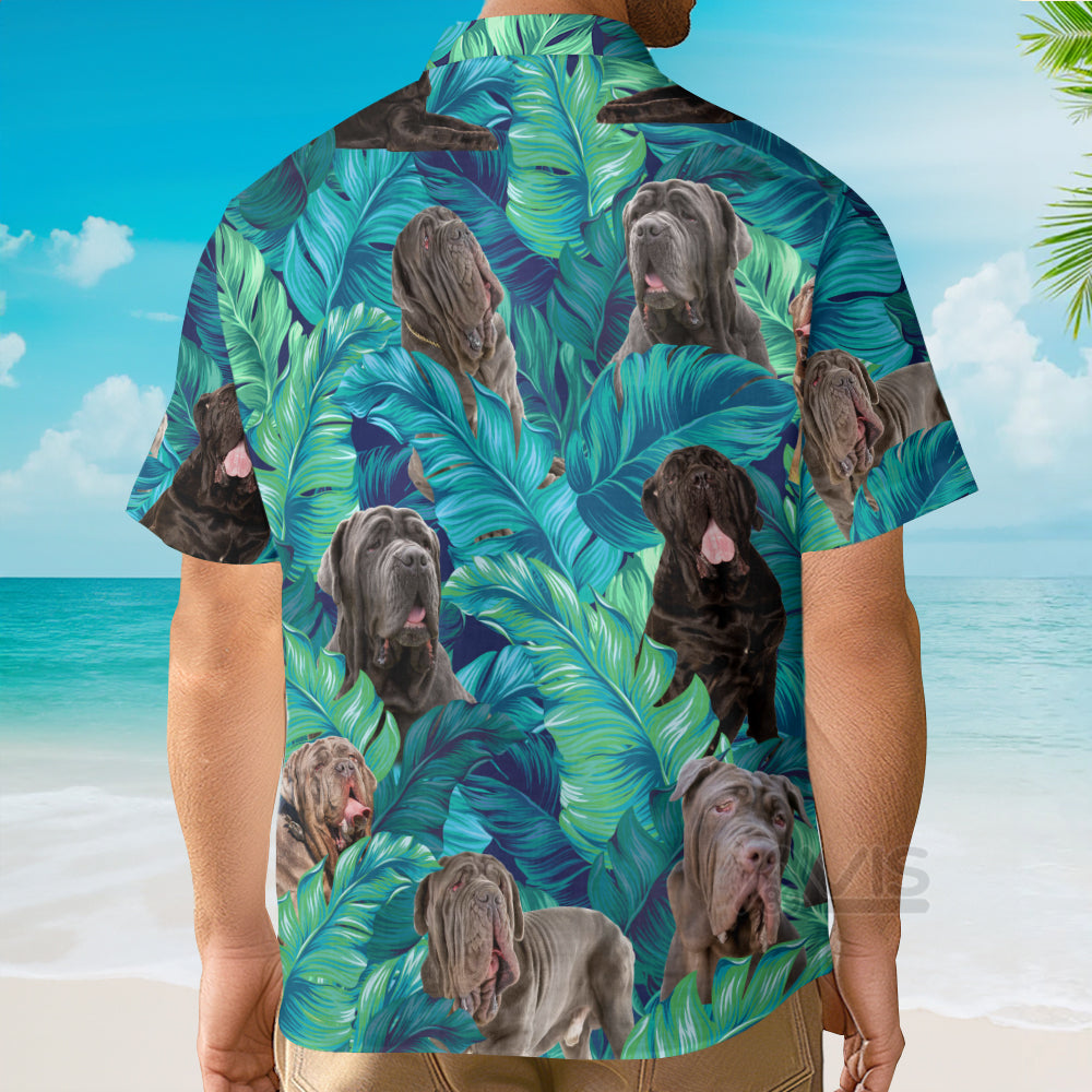 Happy Neapolitan Mastiff Dog Lovers Palm Tree - Gift For Dog Lovers - Hawaiian Shirt