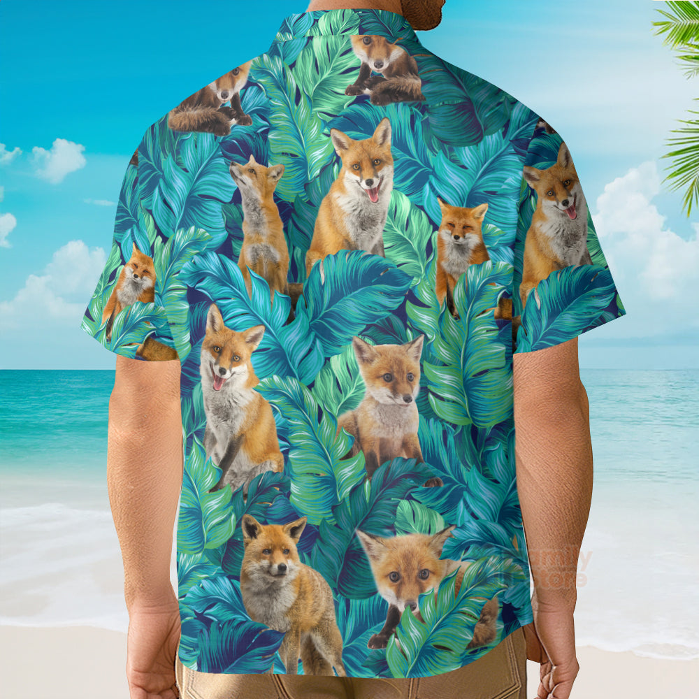 Tropical Fox Casual Button Down - Hawaiian Shirts