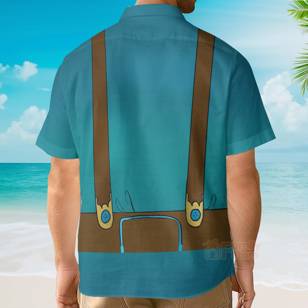 Blue Lederhosen Fashion - Hawaiian Shirt