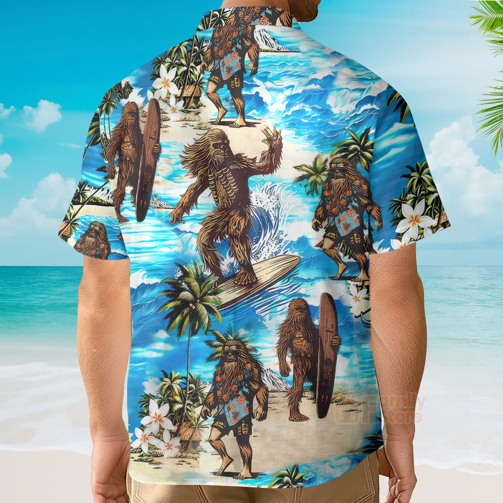 Stwa Chewbacca Surfing Hawaiian Shirt