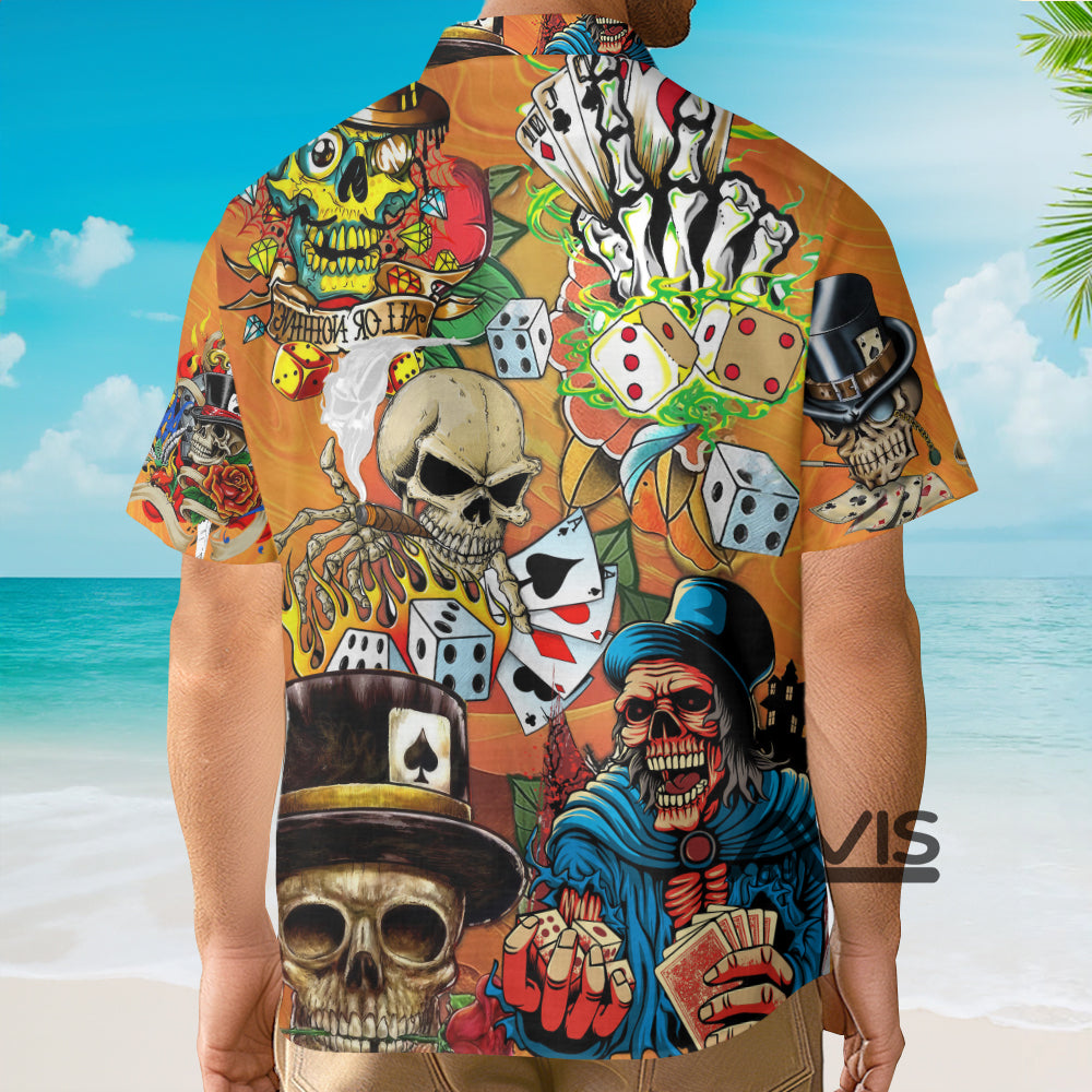 Poker Skull Life Style - Hawaiian Shirt