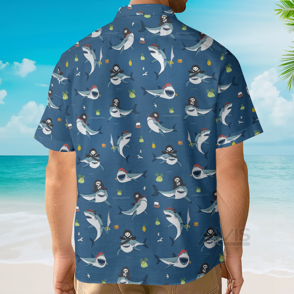 Shark Pirates - Hawaiian Shirt