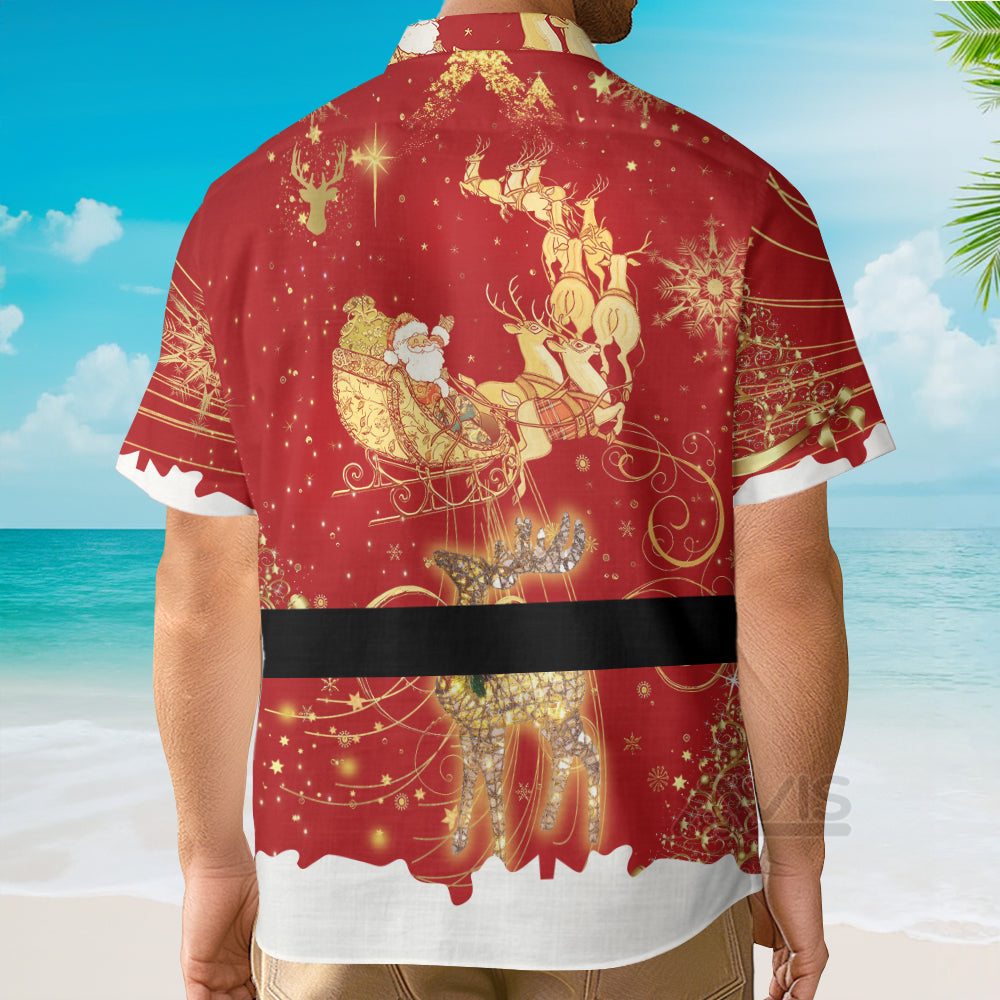 Santa Claus Christmas In July Costume Cosplay - Hawaiian Shirt