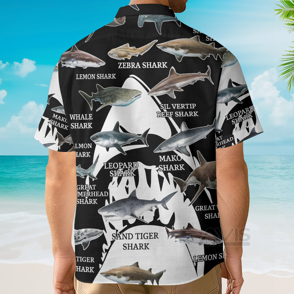 Sharks Of The World - For Men And Women - Hawaiian Shirt