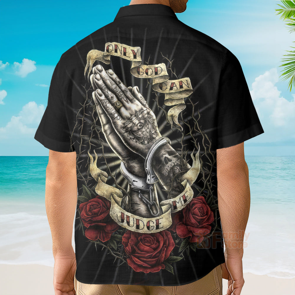 Jesus Only God Can Judge Me - Hawaiian Shirt