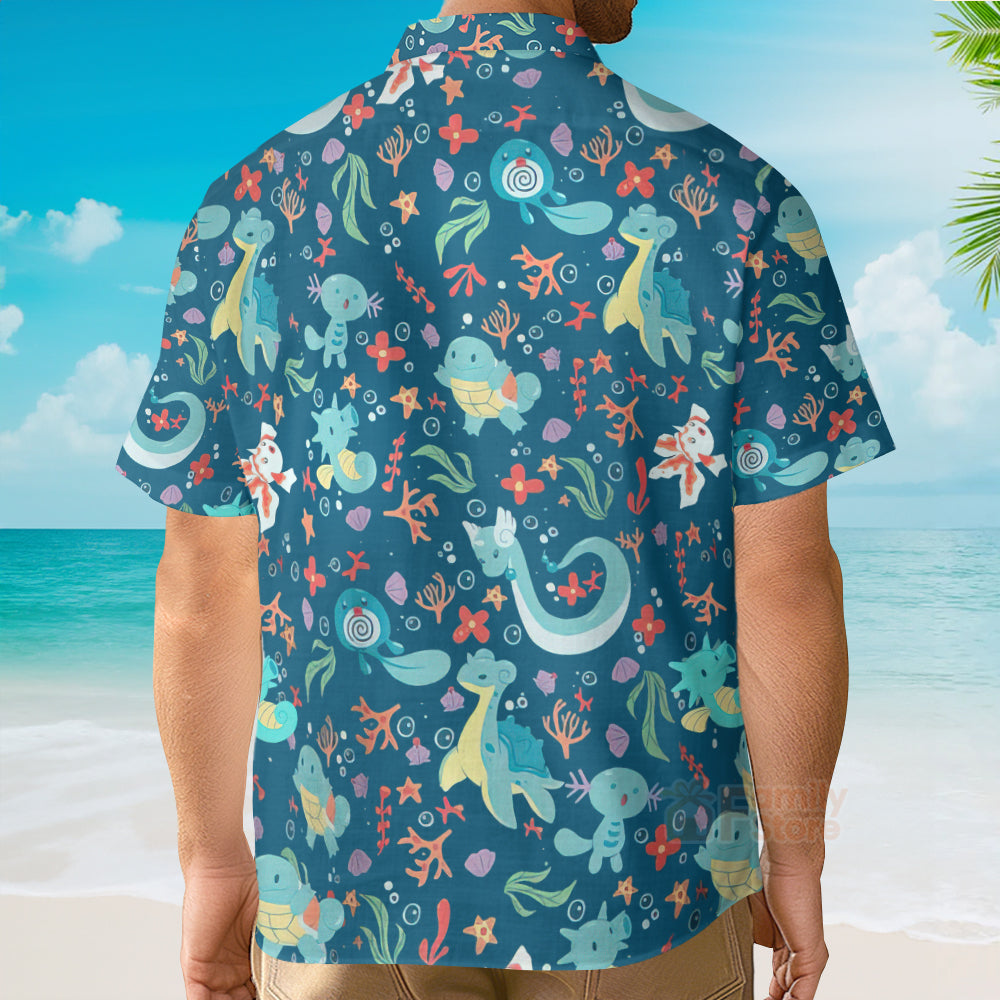 Water PoMo Pattern Hawaiian Shirt