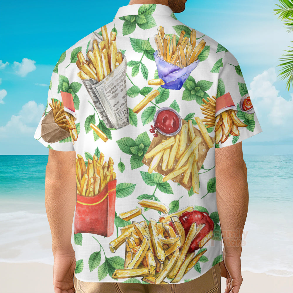 Funny Food French Fries Delicious Style - Hawaiian Shirt