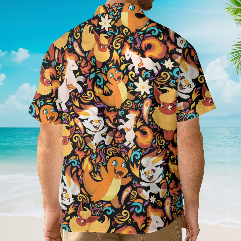 PoMo Seamless Pattern V9 - Hawaiian Shirt