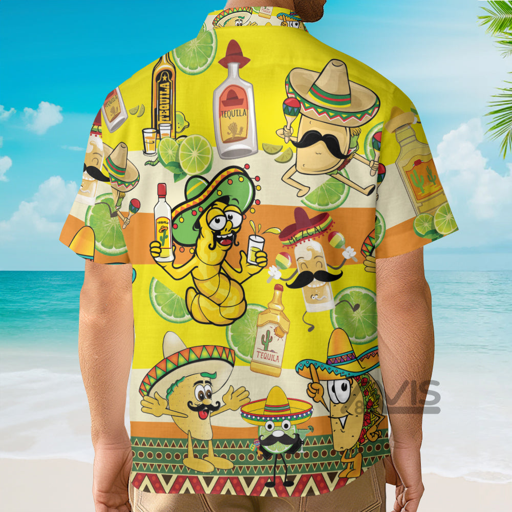Tacos Tequila Yellow Aloha - Hawaiian Shirt