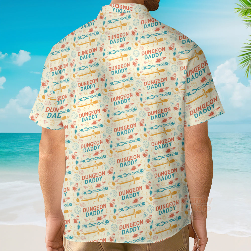 DnD Dungeon Daddy Pattern - Hawaiian Shirt