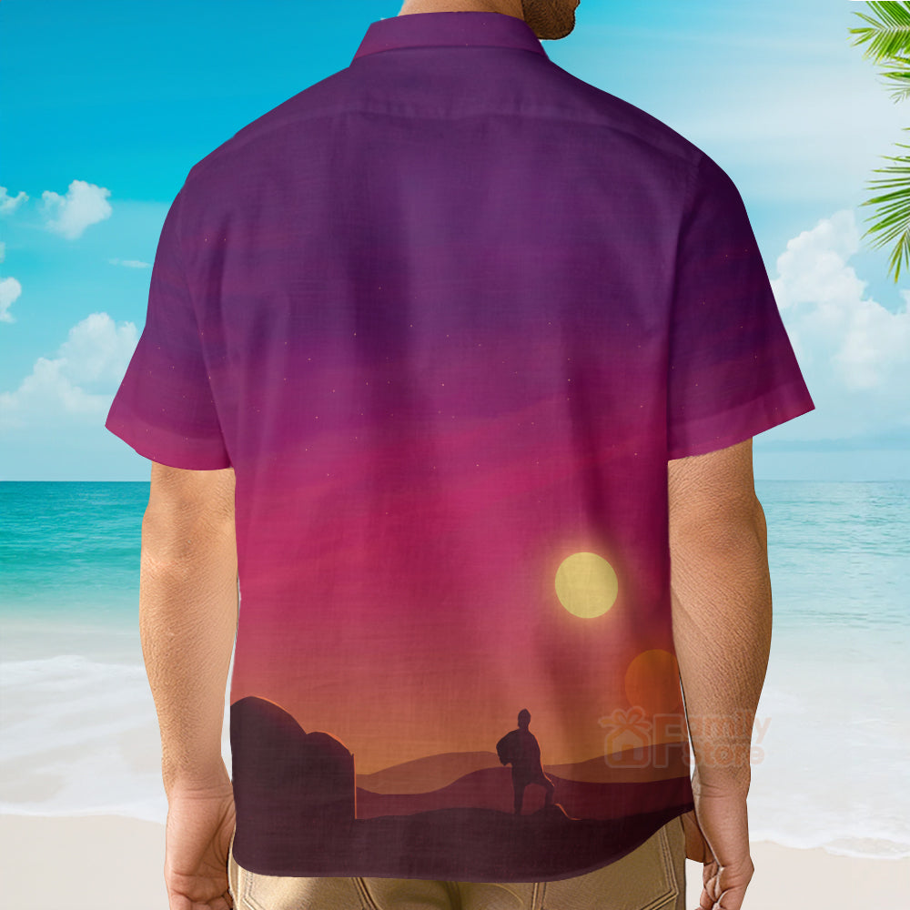 Spaceship And Sunset SW - 21 -  Hawaiian Shirt