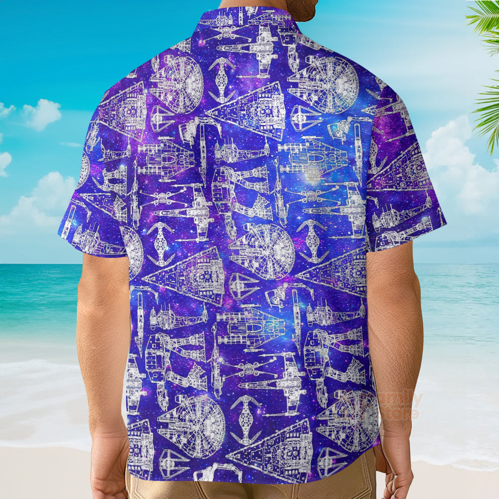 Space Ships Stwa Galaxy - Hawaiian Shirt For Men, Women, Kids