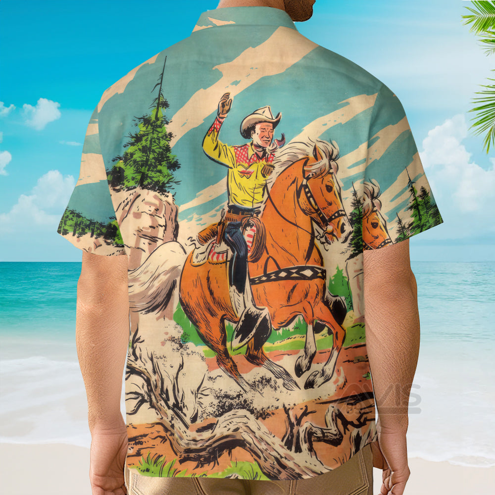 Western Cowboy Equestrian - Hawaiian Shirt