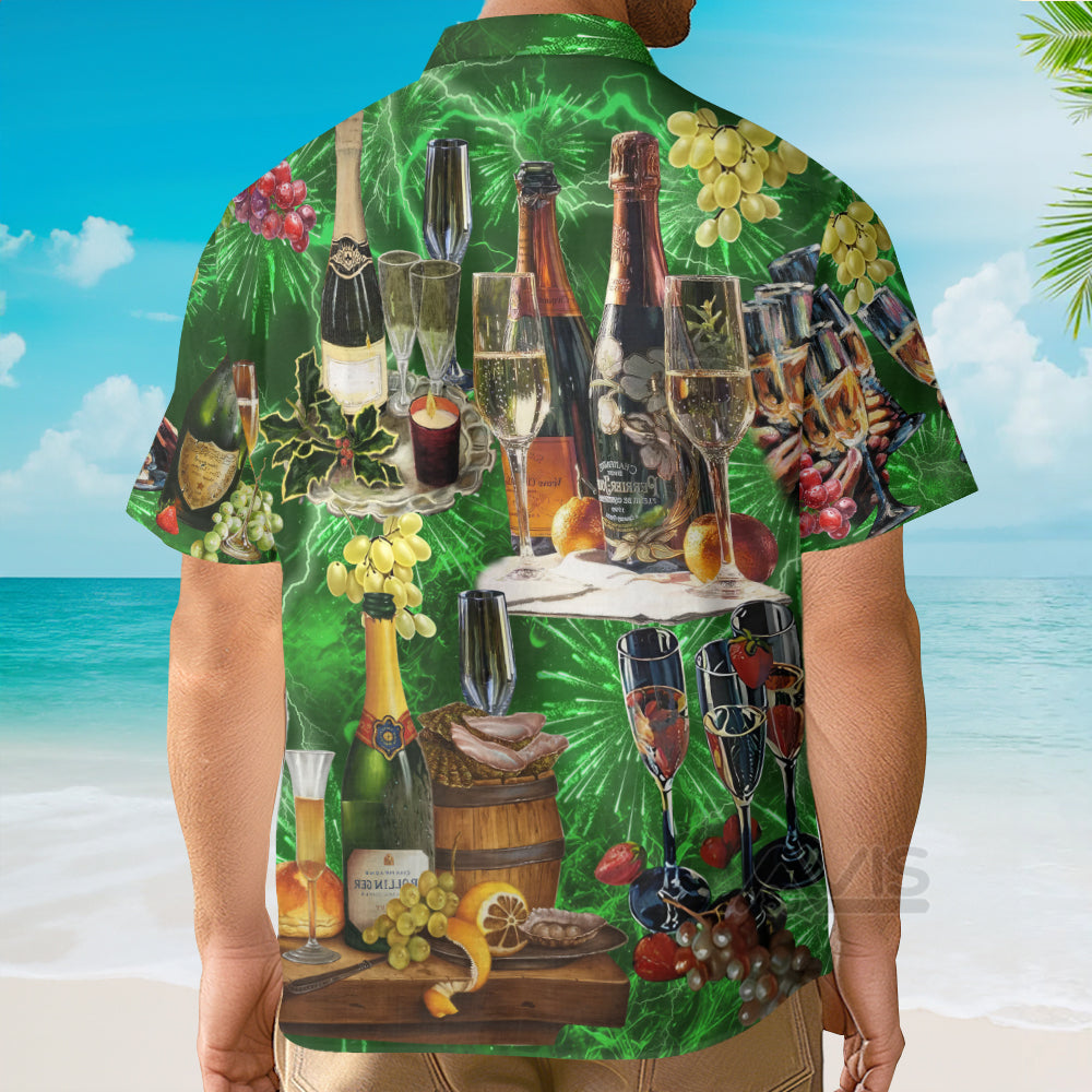 Wine Lover Beautiful Green - Hawaiian Shirt