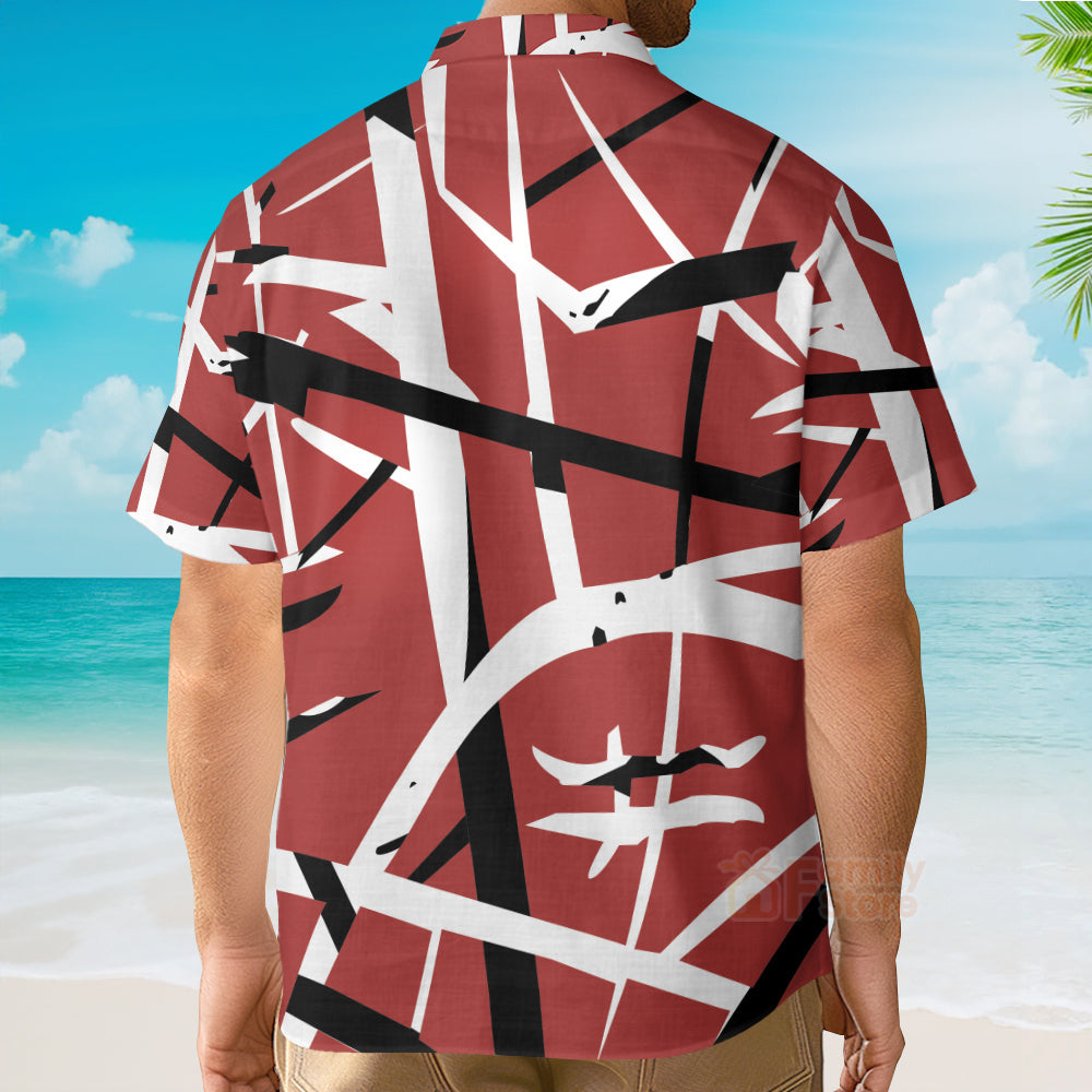 Red Frankenstrat Strings Custom Beach Shirt QT205028Lb